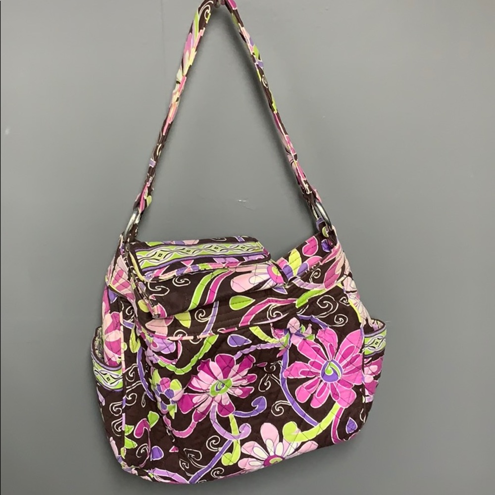 Vera Bradley Purple Punch Shoulder Bag with Wallet